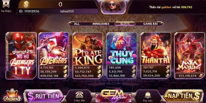 7 tựa game được yêu thích nhất tại Gemwin